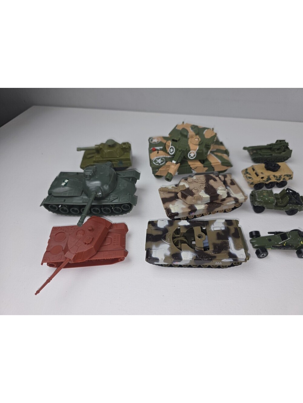 Vintage Majorette Military Vehicles Tanks Diecast Mixed Lot Hot Wheels Army